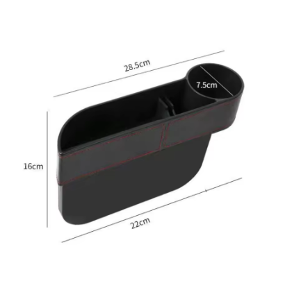 Leather Car Seat Gap Storage Box Universal Seat Gap Slit Box