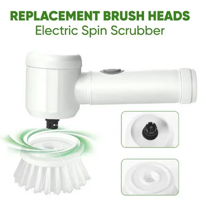 Electric Spin Scrubber Cordless Spin Scrubber with 5 Replaceable Brush Heads