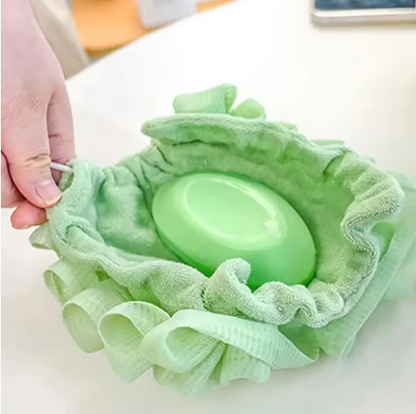 2-In-1 Bath Towel Sponge Double Sided Super Soft Exfoliating Loofah Shower Ball