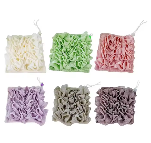 2-In-1 Bath Towel Sponge Double Sided Super Soft Exfoliating Loofah Shower Ball