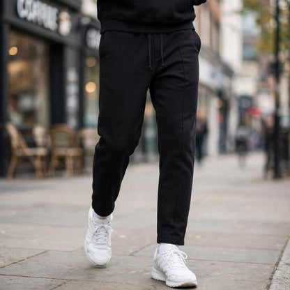Men's Black Casual Trousers – Classic Style & Everyday Comfort