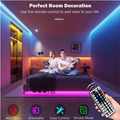 RGB Led Strip Lights Tape for Room Decoration