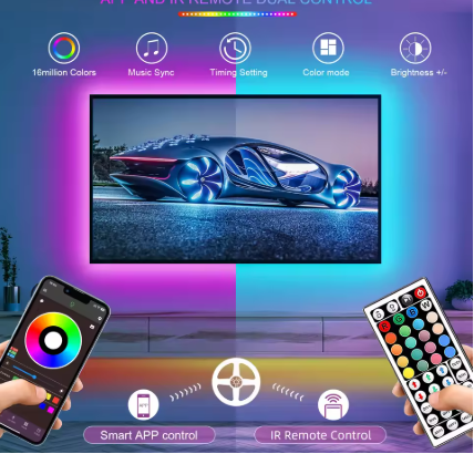 RGB Led Strip Lights Tape for Room Decoration